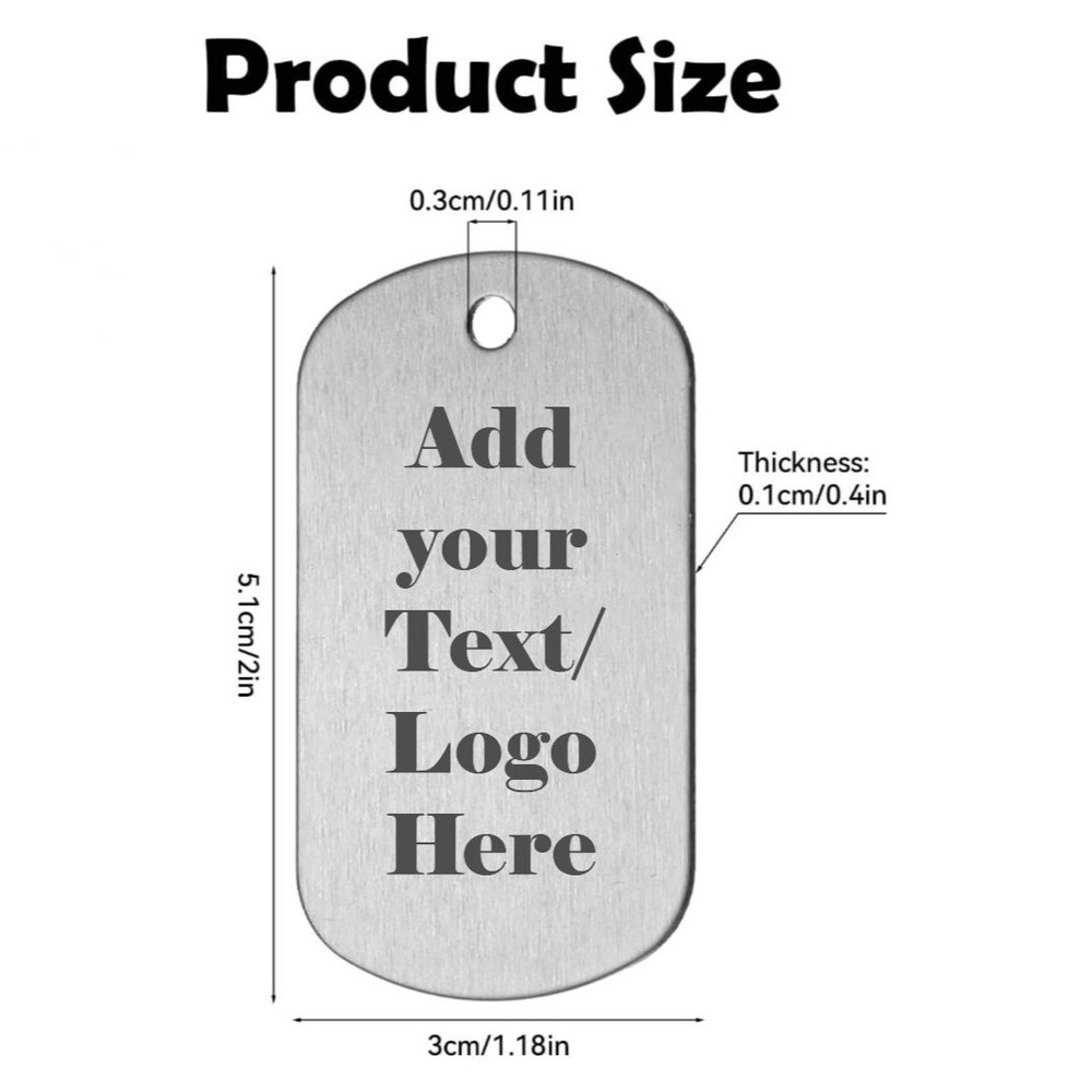 Custom engraved Aluminum Keychain Aluminum - Oval